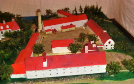 Modell des Polenzer Rittergutes (Detail) von Thomas Schirmer Schlossmodell Polenz